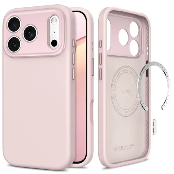 Tech-Protect Uniq MagSafe CC obal, iPhone 17 Pro Max / 18 Pro Max, růžový