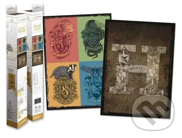 Harry Potter set plagátov Rokfort & Internáty 2ks