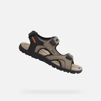 Béžové pánské sandály Geox Strada - Pánské