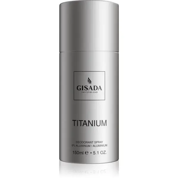 Gisada Titanium deodorant ve spreji bez hliníku pro muže 150 ml