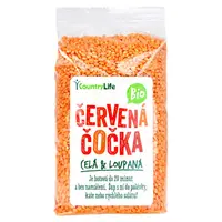 COUNTRY LIFE Čočka červená celá loupaná BIO 500 g