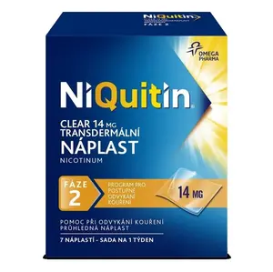 NIQUITIN Clear 14 mg 7 náplastí