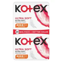 KOTEX Ultra Soft Dámské hygienické vložky Normal 20 kusů