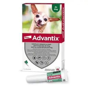 ADVANTIX Spot-on pro psy do 4 kg 0,4 ml 1 pipeta
