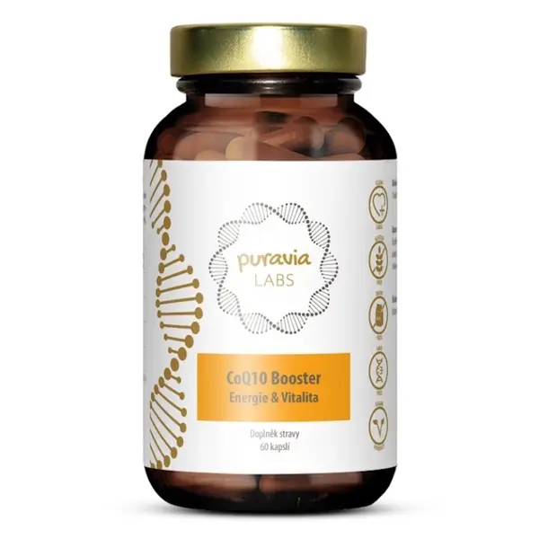 PURAVIA LABS Koenzym Q10 Booster 60 kapslí