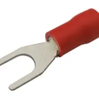 Vidlička 4.3mm, vodič 0.5-1.5mm červená