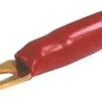Vidlice pod svorku plast zlatá červená