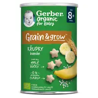 GERBER Křupky banánové BIO 35 g 8m+