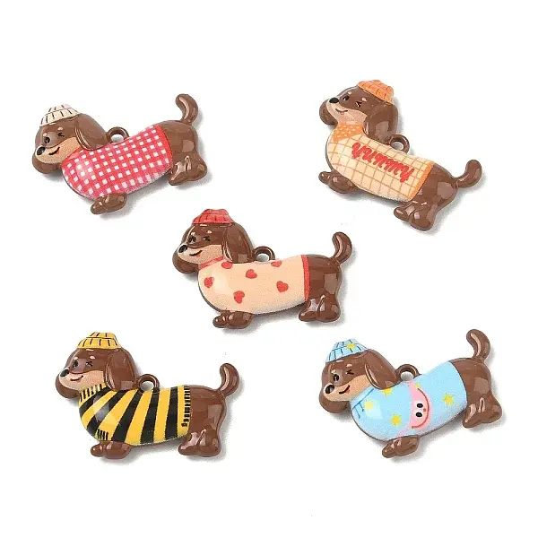 Baking Paint & Printed Alloy Pendants