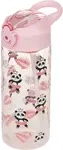Tritanová láhev na pití s brčkem Panda 500 ml