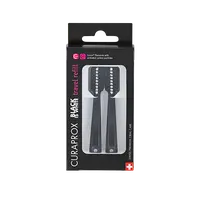 CURAPROX Travel set Black is White - náhradní hlavice 2 kusy