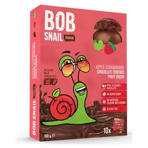 ŠNEK BOB V mléčné čokoládě jablko-jahoda 100 g