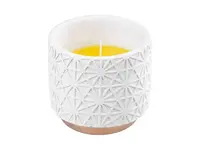 Svíčka vonná Citronella 200g bílá