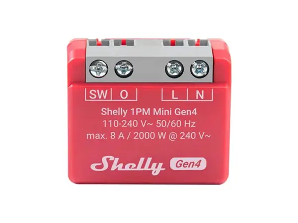Smart Switch SHELLY 1PM Mini Gen4 WiFi Zigbee Bluetooth Matter
