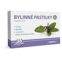 MEDPHARMA Bylinné pastilky bez cukru šalvěj 36 ks