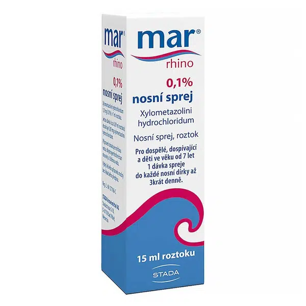 MAR RHINO 0,1% Nosní sprej 15 ml / 15 mg