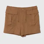 Dětské kraťasy United Colors of Benetton hnědá barva, hladké, nastavitelný pas