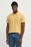 Bavlněné polo tričko Levi's žlutá barva