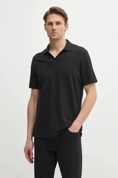Polo tričko s lněnou směsí Calvin Klein