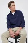 Bavlněný svetr Polo Ralph Lauren pánský, tmavomodrá barva,
