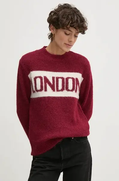 Svetr z vlněné směsi Pepe Jeans HILDA