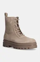 Semišové boty Calvin Klein Jeans LUGGED LACE ZIP BOOT OXF HR SU