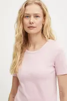 Bavlněné tričko United Colors of Benetton fialová barva, 3GA2E16A0