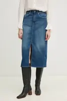Džínová sukně Pepe Jeans MIDI SKIRT HW