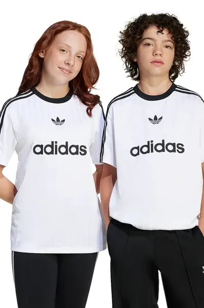 Dětské tričko adidas Originals bílá barva, JM0492