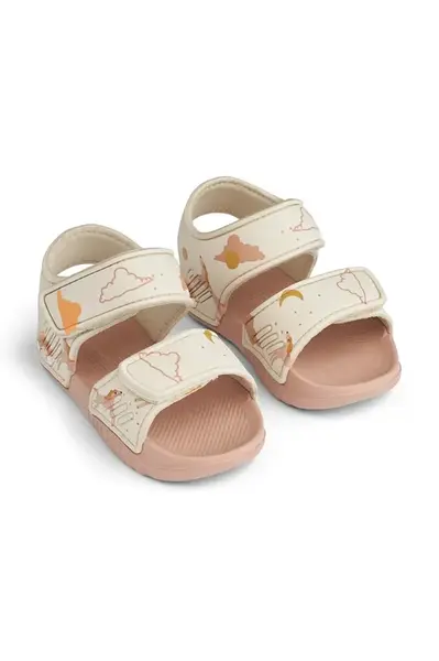 Dětské sandály Liewood růžová barva