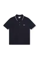 Dětská bavlněná polokošile BOSS