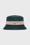 Klobouk z vlněné směsi Kangol zelená barva