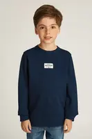 Dětská mikina Tommy Hilfiger tmavomodrá barva, s aplikací, KB0KB09315