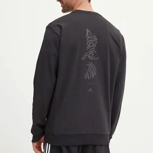 Tréninková mikina adidas Performance černá barva, s aplikací, JF4238