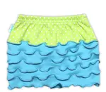 nicol Suknička KVĚTINKA - sv. modrá/zelená puntík, vel. 74