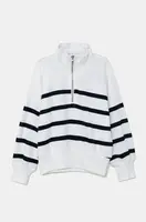 Dětská mikina Abercrombie & Fitch bílá barva, vzorovaná, KI252-4062