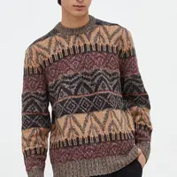 Svetr Abercrombie & Fitch pánský, hnědá barva