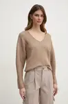 Svetr Dkny dámský, béžová barva, P4KSAL67