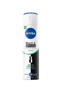 Nivea Black&White Invisible Fresh antiperspirant sprej 150 ml