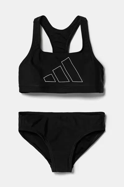Dvoudílné dětské plavky adidas Performance černá barva, JJ0433