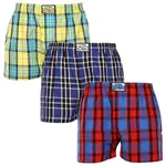 Styx 3PACK pánské trenky klasická guma vícebarevné (3A0972) M