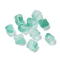 Baking Painted Transparent Glass Beads