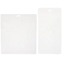 2Sheets 2 Styles Plastic Drawing Painting Stencils Templates