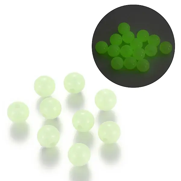 Luminous Acrylic Round Beads
