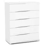 Komoda rea wave 4 zásuvková - bílá