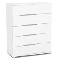 Komoda rea wave 4 zásuvková - bílá