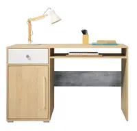 Psací stůl barney - dub/šedá/bílá