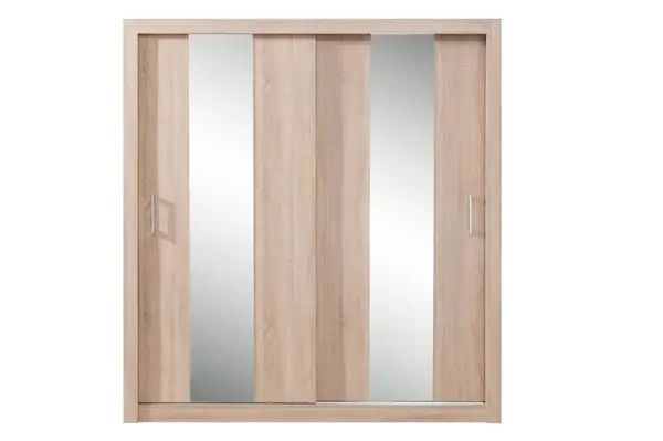 Šatní skříň angelika se zrcadlem ii - dub sonoma