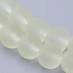 Baking Painted Transparent Glass Bead Strands