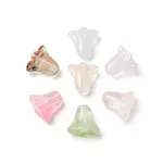 Spray Painted Transparent Glass Beads